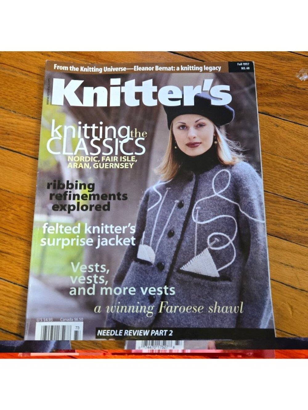 Knitter's Magazine Fall 1997 No. 48 Vests, Knitting patterns